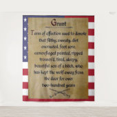 BEKÄMPFUNG INFANTRYMAN alias "GRUNT" Wandteppich (Vorderseite)