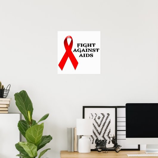 Bekämpfung von Aids Poster (Heimbüro)