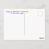 Bekämpfung von Alien Geburtstag Postkarte (Rückseite)