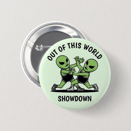 Bekämpfung von Außerirdischen Button (Vorne & Hinten)