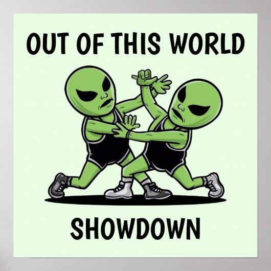 Bekämpfung von Außerirdischen Poster (Vorne)