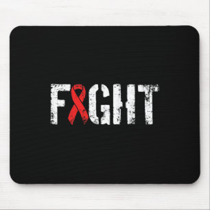 Bekämpfung von Blutkrebs - Rotes Bewusstsein milit Mousepad