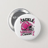 Bekämpfung von Brustkrebs Bewusstsein rosa Broncho Button (Vorne & Hinten)