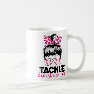 Bekämpfung von Brustkrebs Footbyll Survivor Pink R Kaffeetasse