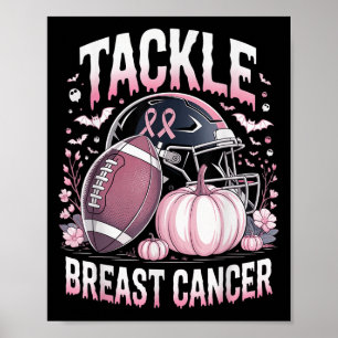 Bekämpfung von Brustkrebs Fußball Brustkrebs Aware Poster