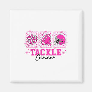 Bekämpfung von Brustkrebs Fußballeber rosa Brustkr Magnet