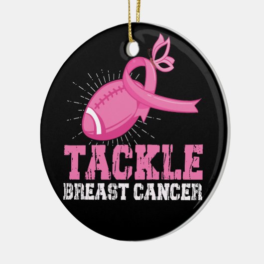 Bekämpfung von Brustkrebs im Kampf gegen den ameri Keramik Ornament (Links)