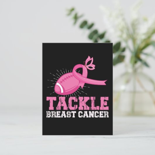Bekämpfung von Brustkrebs im Kampf gegen den ameri Postkarte (Stehend Vorderseite)