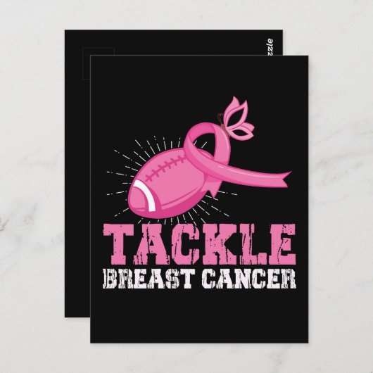 Bekämpfung von Brustkrebs im Kampf gegen den ameri Postkarte (Vorne/Hinten)