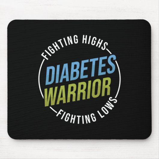 Bekämpfung von Diabetes Typ 1 Mousepad (Vorne)