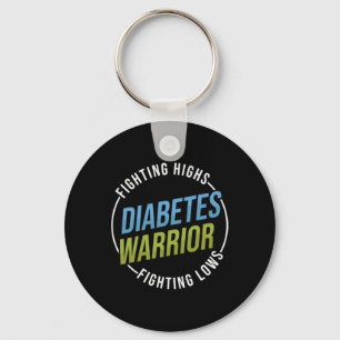 Bekämpfung von Diabetes Typ 1 Schlüsselanhänger