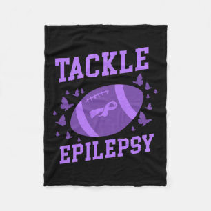 Bekämpfung von Epilepsie Football Epilepsy Bewusst Fleecedecke