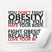 Bekämpfung von Fettleibigkeit Mousepad (Mit Mouse)