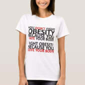 Bekämpfung von Fettleibigkeit T-Shirt (Vorderseite)