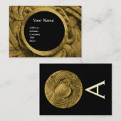 BEKÄMPFUNG VON GRIFFINEN MONOGRAM, goldschwarz Visitenkarte (Vorne/Hinten)