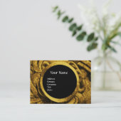 BEKÄMPFUNG VON GRIFFINEN MONOGRAM, goldschwarz Visitenkarte (Stehend Vorderseite)