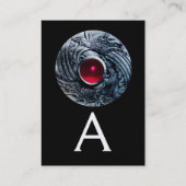 BEKÄMPFUNG VON GRIFFINS MONOGRAM platinrot-schwarz Visitenkarte (Rückseite)