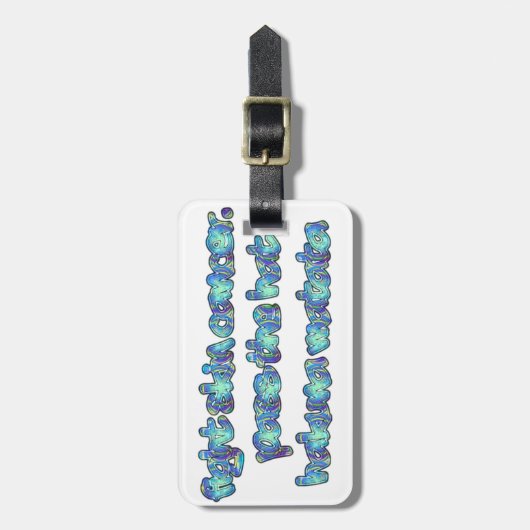 Bekämpfung von Hautkrebs, Übergabe des Hutes, Haku Gepäckanhänger (Vorderseite vertikal)