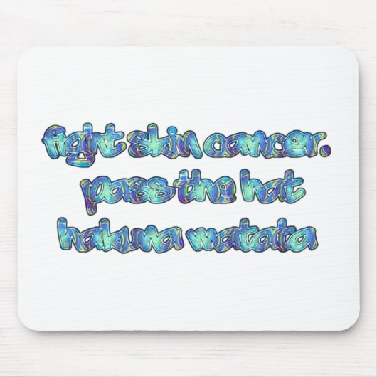 Bekämpfung von Hautkrebs, Übergabe des Hutes, Haku Mousepad (Vorne)