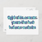 Bekämpfung von Hautkrebs, Übergabe des Hutes, Haku Postkarte