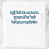 Bekämpfung von Hautkrebs, Übergabe des Hutes, Haku Rechteckiger Aufkleber (Tasche)