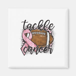 Bekämpfung von Krebs Fußball rosa Ribbon Brustkreb Magnet
