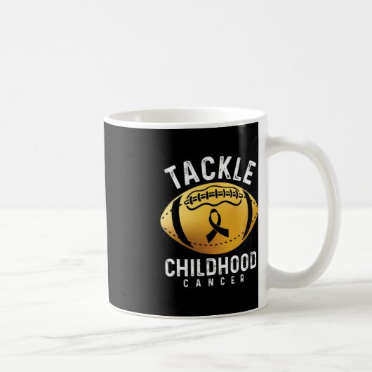 Bekämpfung von Krebs im Baseball-Ribbon-Childhoo Kaffeetasse (Rechts)