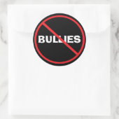 Bekämpfung von Mobbing Runder Aufkleber (Tasche)