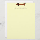 Bekannte Abstrakte Dackel, Briefkopf (Vorne/Hinten)