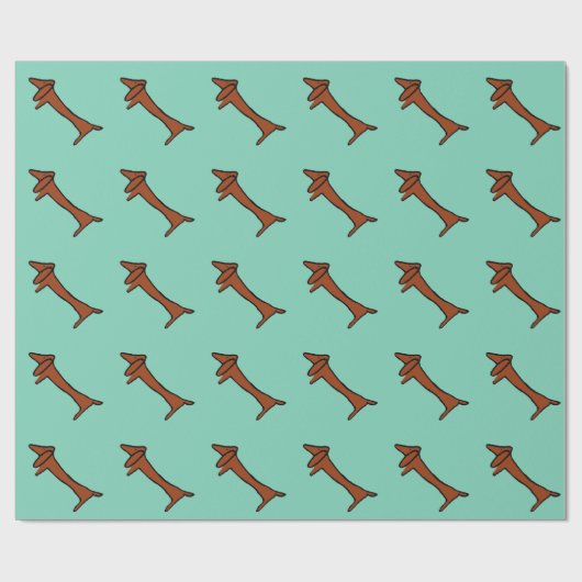 Bekannte Abstrakte Dackel Geschenkpapier (Flach)