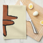 Bekannte Abstrakte Dackel Geschirrtuch (Viertel Falte)