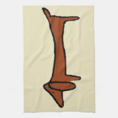 Bekannte Abstrakte Dackel Geschirrtuch (Vertikal)