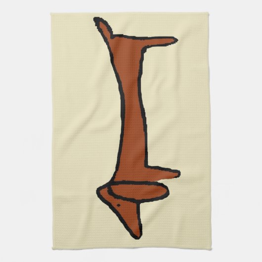 Bekannte Abstrakte Dackel Geschirrtuch (Vertikal)