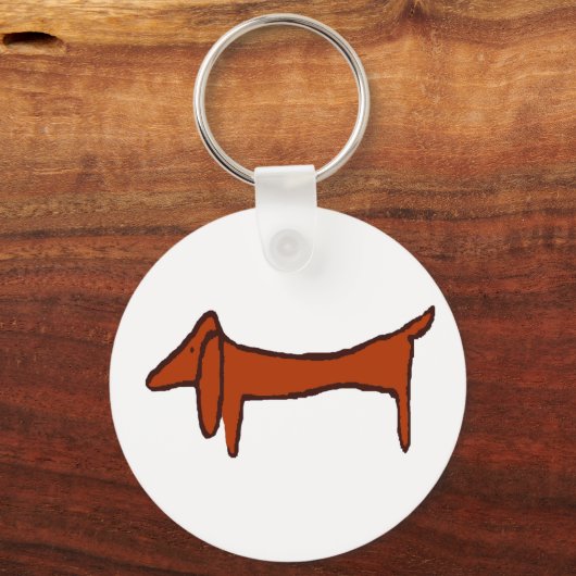 Bekannte Abstrakte Dackel Schlüsselanhänger (Vorderseite)