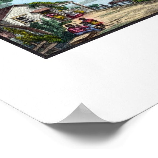 Bekannte farbige Männer Poster (Ecke)