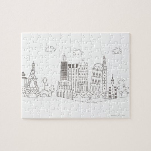 Bekannte Gebäude Puzzle (Horizontal)