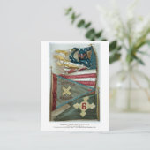 Bekannte Gewerkschaft Battle Flags - Plakat 1 - Postkarte (Stehend Vorderseite)