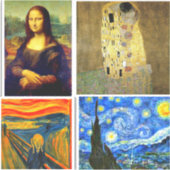 Bekannte Kunstwerke Aufkleber (Vorderseite)