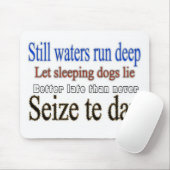 Bekannte Quotes-Redewendungen Mousepad (Mit Mouse)