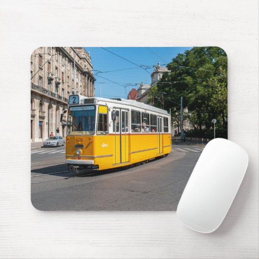 Bekannte Straßenbahn 2 in Budapest, Ungarn Mousepad (Mit Mouse)