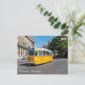 Bekannte Straßenbahn 2 in Budapest, Ungarn Postkarte (Stehend Vorderseite)