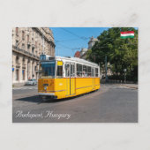 Bekannte Straßenbahn 2 in Budapest, Ungarn Postkarte (Vorderseite)