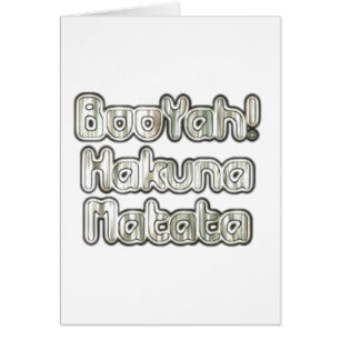 Bekannte Vintage BooYah Hakuna Matata Image Cards