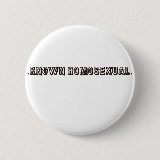 Bekannter Homosexueller Button (Vorderseite)