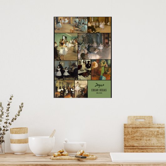 Bekannterer Impressionismus von Edgar Degas Poster (Küche)