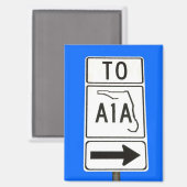 Bekanntes A1A-Zeichen Magnet (Vorderseite/Rückseite)