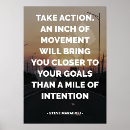 Bekanntes Motivierend und inspirierendes Zitat Poster