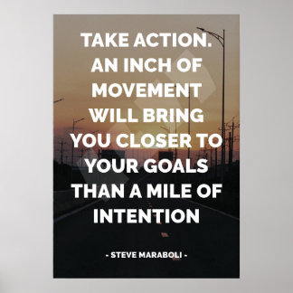 Bekanntes Motivierend und inspirierendes Zitat Poster