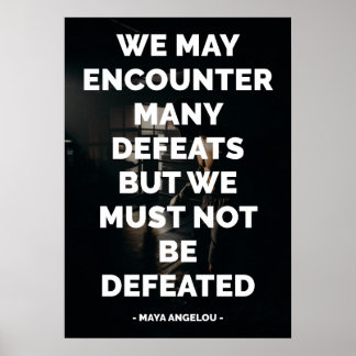 Bekanntes Motivierend und inspirierendes Zitat Poster