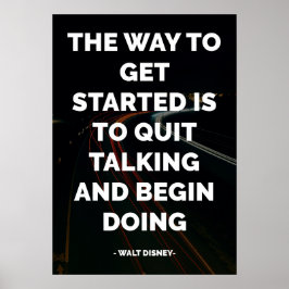 Bekanntes Motivierend und inspirierendes Zitat Poster